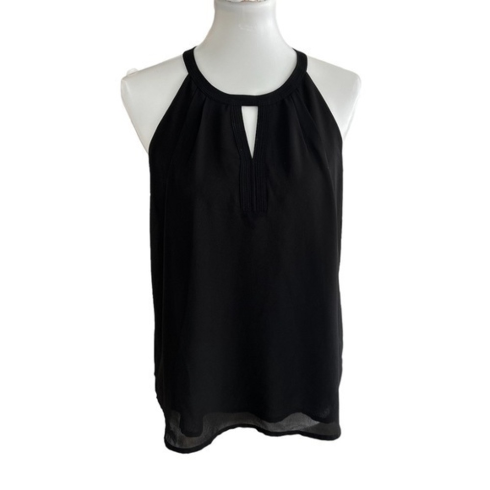 Naked Zebra black halter with back zipper top